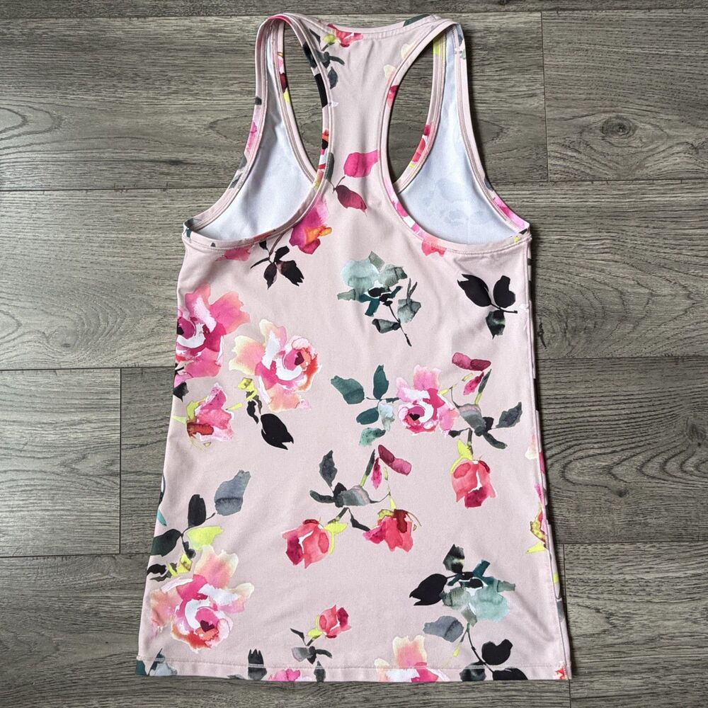 Athleta Pink Chi Tank - Floral Peony Print - Size Small - Picture 3 of 3